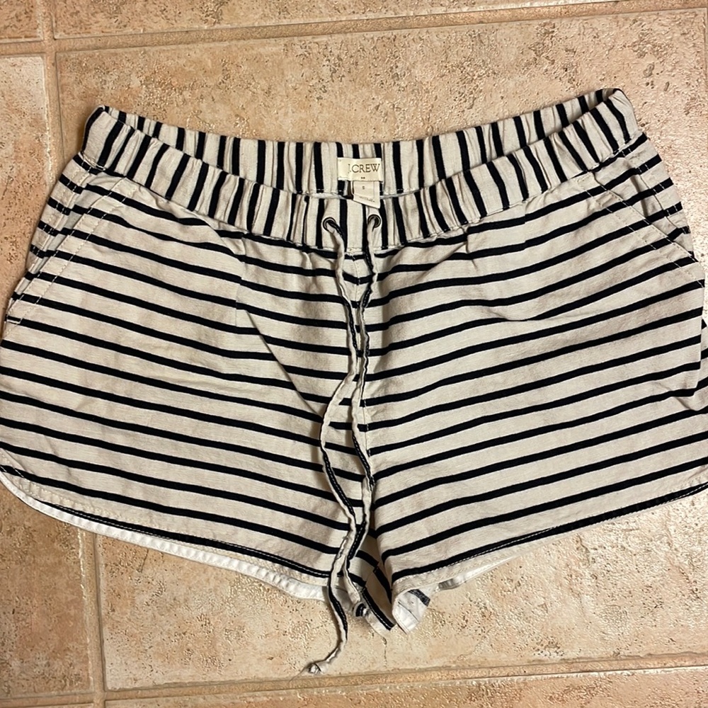 J crew stripe shorts